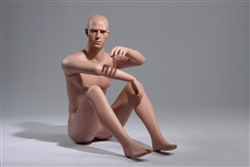 Petite Male Caucasian Mannequin Sitting on Floor