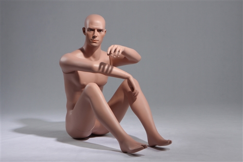 Petite Male Caucasian Mannequin Sitting on Floor