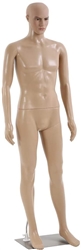 6 FT Unbreakable Fleshtone Realistic Male Mannequin - Straight Pose