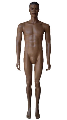 Realistic Facial Features African American Male Mannequin