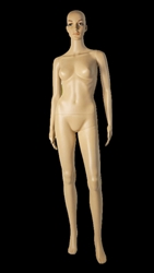 Unbreakable Female Mannequin in Tan with Facial Features