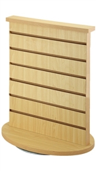 2 Way Wood Slatwall Countertop Spinner Display