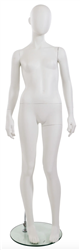 Trendy 12 Year Old Female Matte White Kid Pre-Teen Mannequin