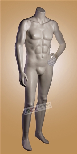 Unbreakable Headless Male Mannequin with base