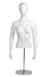 Female Unbreakable Half Torso Form with Turnable Head