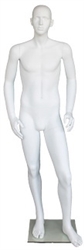 Teenage Male Matte White Abstract Mannequin