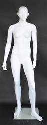 Matte White Egghead Female Mannequin Teenage 15/16 Years Old