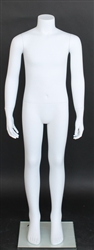 Headless Male Child Mannequin in White from Zing Display