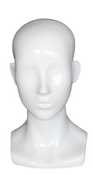 Gloss White Female Fiberglass Display Head