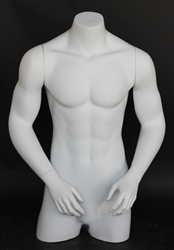 Matte White  Male 3/4 Form Display