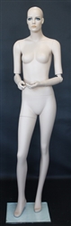 5'10" Realistic Female Mannequin with Posable Elbows