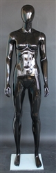 5'11" Gloss Black Female Egghead Mannequin From ZingDisplay.com