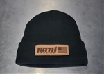 Rath Leather Patch Logo Beanie