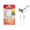 2 IN 1 Wall Charger 2.1 Amp For Apple Lightning iPhone 5/6/7 White