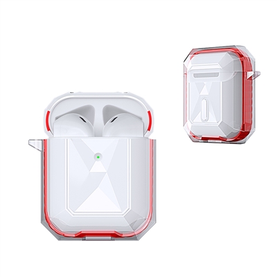 Airpods 1/2 Diamond Crystal Case Red