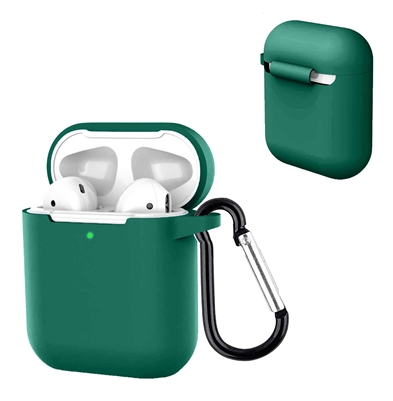 Airpods 1/2 Liquid Silicon Skin Case Green