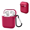 Airpods 1/2 Liquid Silicon Skin Case Red