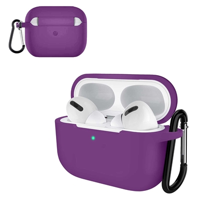 Airpods Pro Liquid Silicon Skin Case Purple