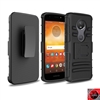 Motorola Moto G6 Play/ Moto G6 Forge/ Moto E5 /XT1922 Holster Combo Case Black