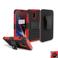 OnePlus 6T Holster Combo Case CB5C Red