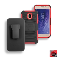 Samsung Galaxy J3 (2018)/ J3 Achieve/ J3 Star/ J337 Holster Combo Case CB5C Red