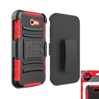 SAMSUNG GALAXY J3 EMERGE / J3 Prime / J3 2017 HOLSTER COMBO CB5C RED