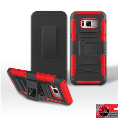 SAMSUNG GALAXY S8 / G950 HOLSTER COMBO CB5C RED