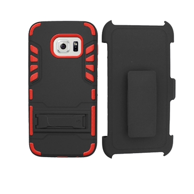 Samsung Galaxy S7 Holster Combo Hybrid Kickstand CB6C Red