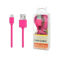 DC01-TYPE C / USB C ( 6 ft ) Date Sync Charging Cable Pink