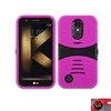 LG K20 Plus/ K20 V / Harmony / LV5 HYBRID CASE WITH SIDEWAY KICKSTAND HYB08 Pink