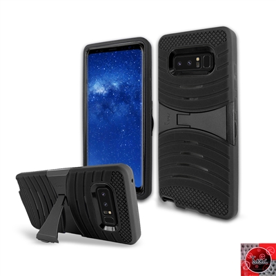 Samsung Galaxy Note 8 / N950 HYBRID KICKSTAND COVER CASE HYB08 Black