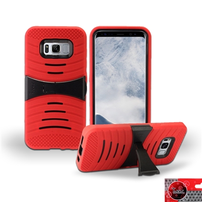 Samsung Galaxy S8 HYBRID KICKSTAND COVER CASE HYB08 RED