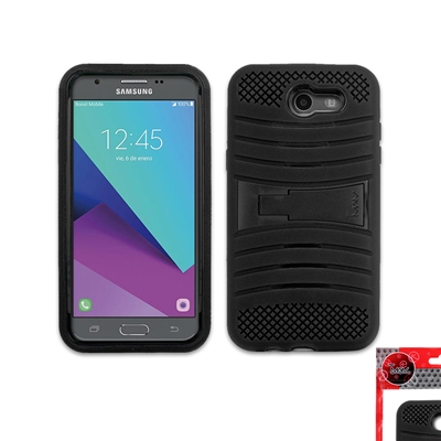 SAMSUNG J3 EMERGE / J3 2017 HYBRID CASE HYB08-SJ3-P-BKBK