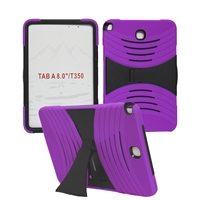 SAMSUNG GALAXY TAB A 8 INCH / T350 HYBRID CASE WITH SIDEWAY KICKSTAND HYB08-STAB-A8PPBK