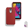 LG Stylo 5 Slim Defender Cover Case HYB12 Red/Black