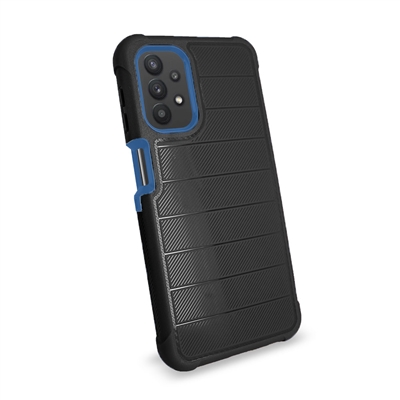 Samsung Galaxy A12 (A125) Slim Defender Cover Case HYB12 Black/Blue