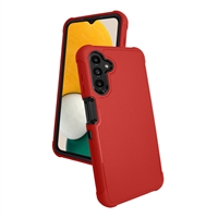 Samsung Galaxy A13 (5G) / A04S Slim Defender Cover Case HYB12 Red/Black