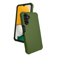 Samsung Galaxy A14 5G Slim Defender Cover Case HYB12 Green /Black