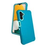 Samsung Galaxy A14 5G Slim Defender Cover Case HYB12 Blue / Teal