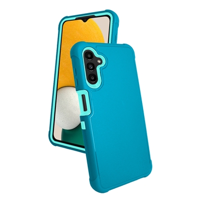 Samsung Galaxy A14 5G Slim Defender Cover Case HYB12 Blue / Teal