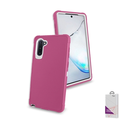 Samsung Galaxy Note 10 Plus Slim Defender Cover Case HYB12 Pink/White