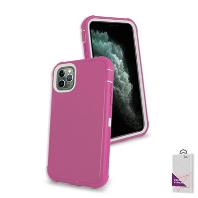 Apple iPhone 11 Pro (5.8") Slim Defender Cover Case HYB12 Pink/White