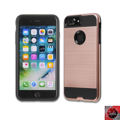 IPHONE 7 PLUS/ IPHONE 8 PLUS METAL BRUSH CASE HYB22 ROSE GOLD