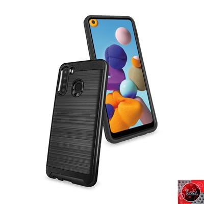 Samsung Galaxy A21 Slim Armor Metal Brush Case for Wholesale