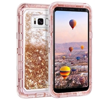 Samsung Galaxy S10 E Glitter OBox Hybrid Cover Case HYB26 Rose Gold