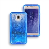 Samsung Galaxy J3 (2018)/ J3 Achieve/ J3 Star/ J337 Liquid Glitter Quicksand Case HYB26 Blue