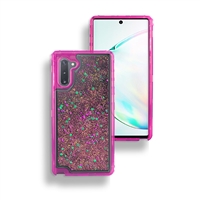 Samsung Galaxy Note 10 Glitter OBox Hybrid Cover Case HYB26 Hot Pink