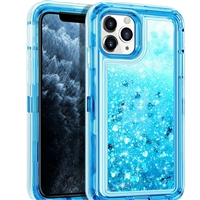 iPhone 12 Pro Max 6.7" Glitter OBox Hybrid Cover Case HYB26 Blue
