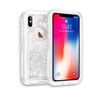 iPhone X Glitter OBox Hybrid Cover Case HYB26 Silver