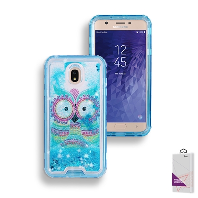 Samsung Galaxy J3 (2018)/ J3 Achieve/ J3 Star/ J337 Liquid Glitter Quicksand Case HYB26 Design 2